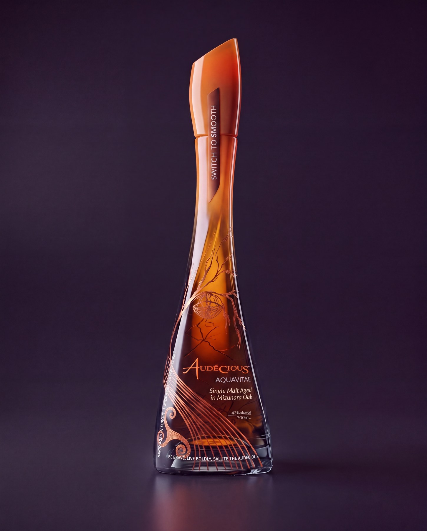 Audécious Aquavitae behind the bar